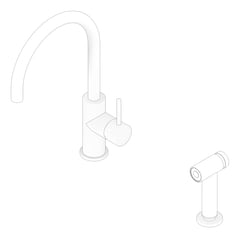 3D Documentation Image of Mixer Kitchen Nero Zen HandSpray