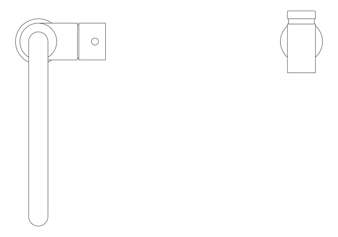 Plan Image of Mixer Kitchen Nero Zen HandSpray