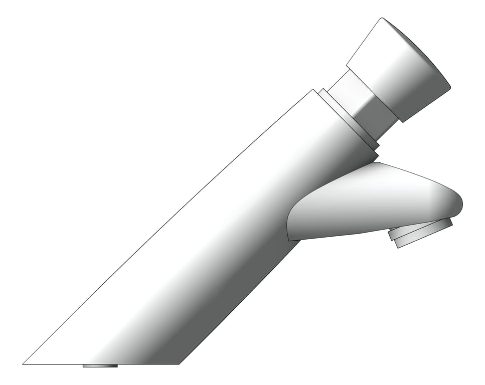 Left Image of Mixer Pillar Nero PushButton