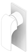 3D Documentation Image of Mixer Shower Nero Elgin