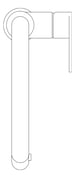 Plan Image of Mixer Sink Nero Bianca PullOut VegieSpray