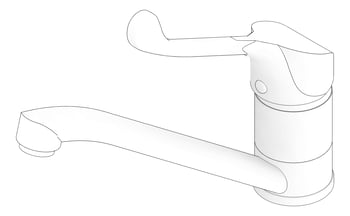 3D Documentation Image of Mixer Sink Nero ClassicCare