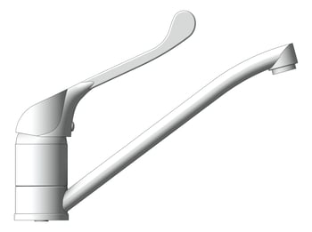 Left Image of Mixer Sink Nero ClassicCare