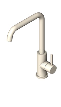 3D Shaded Image of Mixer Sink Nero DolceII SquareSpout