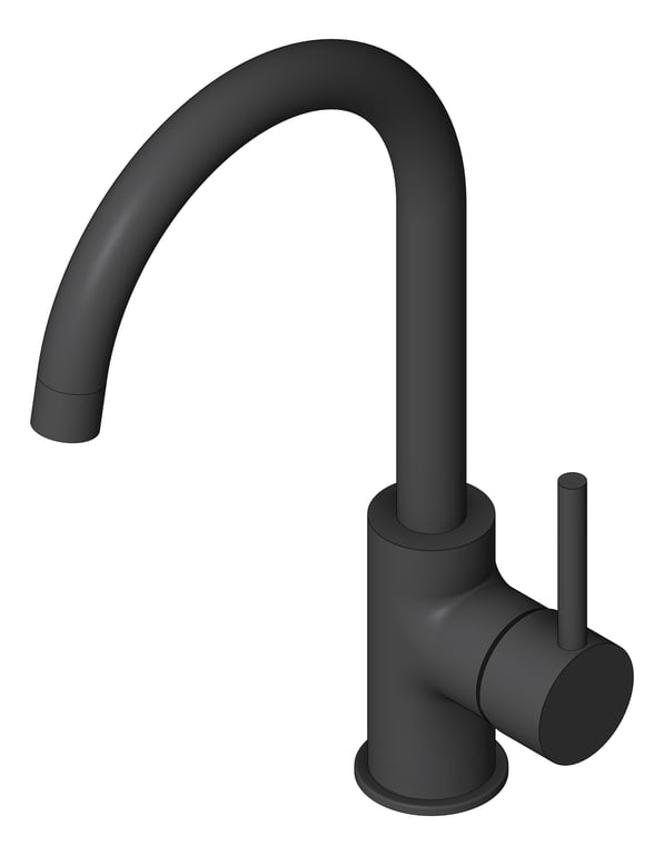 Navigate to Mixer Sink Nero Dolce Kitchen Gooseneck
