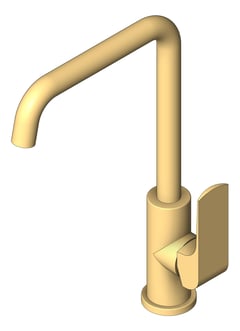 3D Shaded Image of Mixer Sink Nero Elgin II
