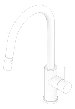 3D Documentation Image of Mixer Sink Nero Mecca PullOut VeggieSpray