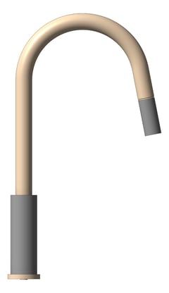 Left Image of Mixer Sink Nero Opal VeggieSpray PullOut