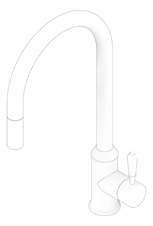 3D Documentation Image of Mixer Sink Nero York PullOut VeggieSpray