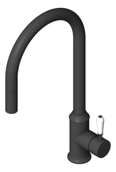 3D Shaded Image of Mixer Sink Nero York PullOut VeggieSpray
