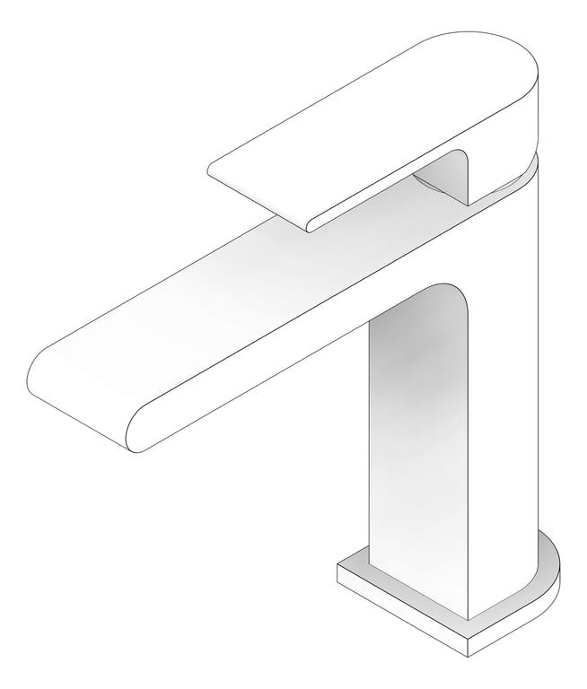 3D Documentation Image of Mixer Wall Nero Bianca