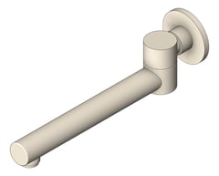 3D Shaded Image of Spout Bath Nero Dolce Swivel