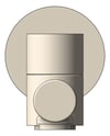 Front Image of Spout Bath Nero Dolce Swivel