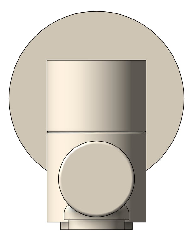 Front Image of Spout Bath Nero Dolce Swivel