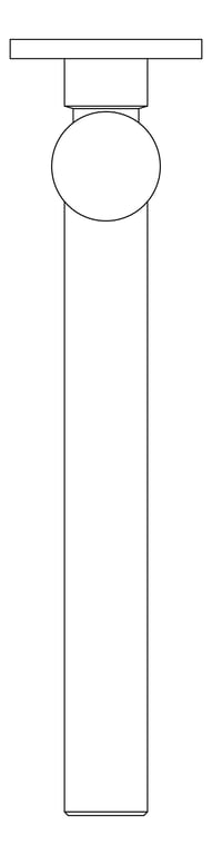 Plan Image of Spout Bath Nero Dolce Swivel