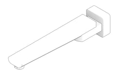 3D Documentation Image of Spout Bath Nero Elgin Swivel