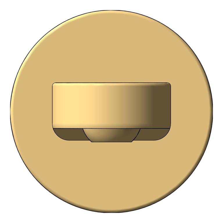 Front Image of Spout Bath Nero Pure Round