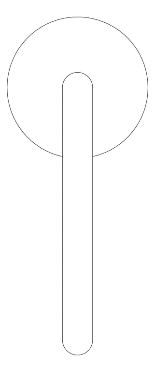 Plan Image of Spout Freestanding Nero Mecca Bath