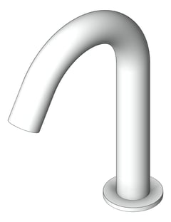 3D Shaded Image of Spout Hob Nero Mecca Sensor