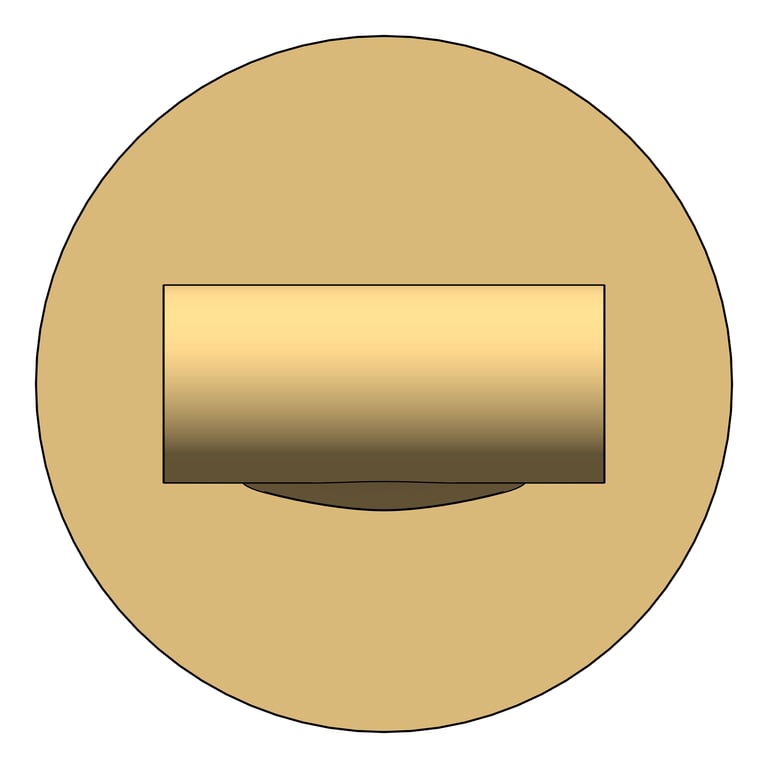 Front Image of Spout Wall Nero Bianca Basin Bath