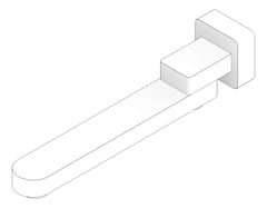 3D Documentation Image of Spout Wall Nero Bianca Bath