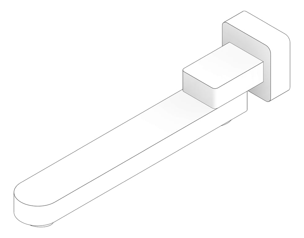 3D Documentation Image of Spout Wall Nero Bianca Bath