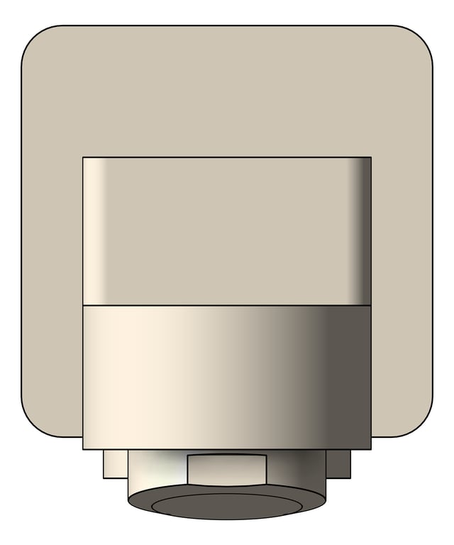 Front Image of Spout Wall Nero Bianca Bath