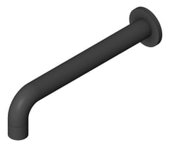 3D Shaded Image of Spout Wall Nero Dolce Basin Bath