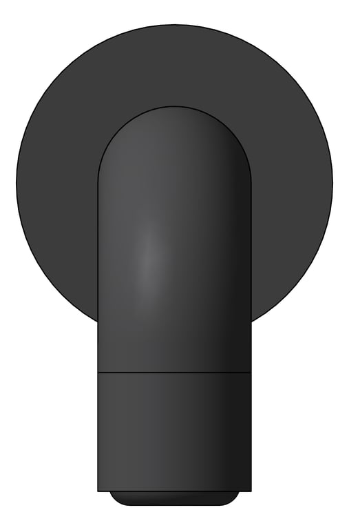 Front Image of Spout Wall Nero Dolce Basin Bath