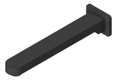 3D Shaded Image of Spout Wall Nero Ecco Bath