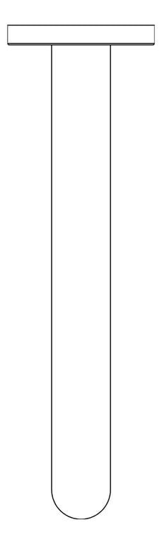 Plan Image of Spout Wall Nero Mecca Basin Bath