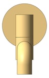 Front Image of Spout Wall Nero Mecca Basin Bath Swivel