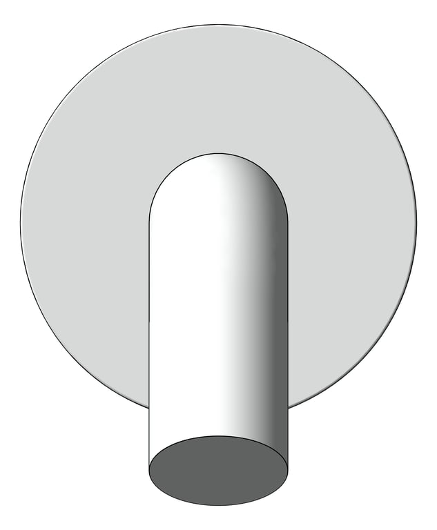 Front Image of Spout Wall Nero Mecca Sensor 80mmPlate