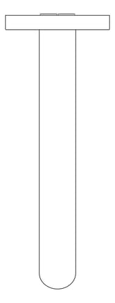 Plan Image of Spout Wall Nero Mecca Sensor 80mmPlate