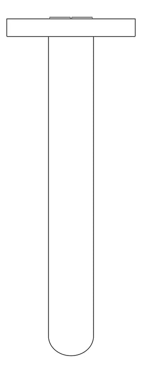 Plan Image of Spout Wall Nero Mecca Sensor 80mmPlate