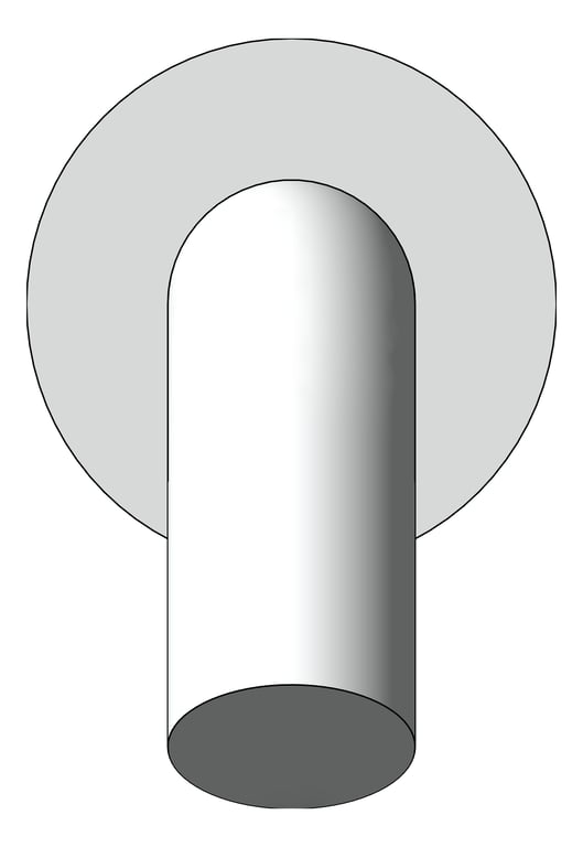 Front Image of Spout Wall Nero Mecca Sensor