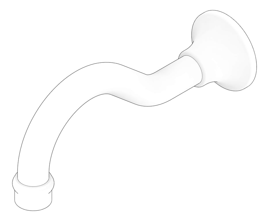 3D Documentation Image of Spout Wall Nero York Basin Bath