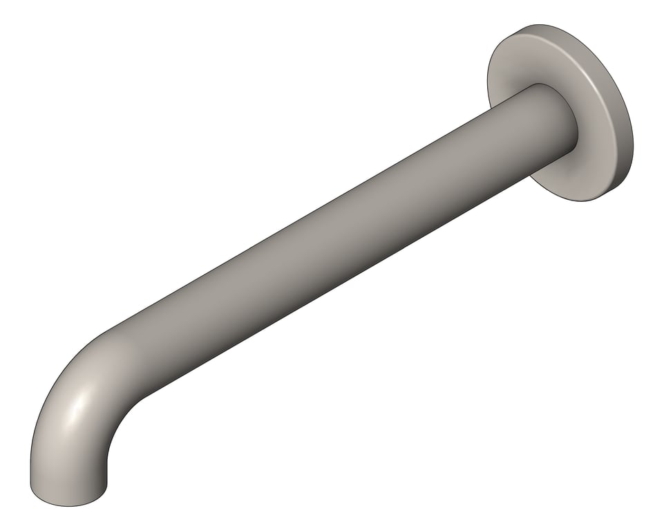 Navigate to Spout Wall Nero Zen Basin Bath