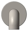 Front Image of Spout Wall Nero Zen Basin Bath