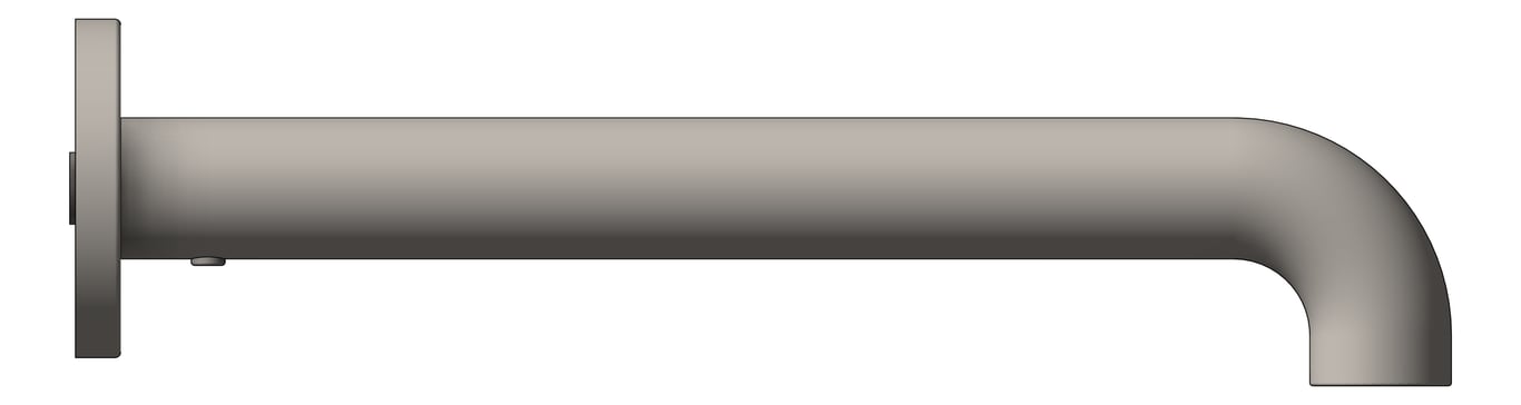 Left Image of Spout Wall Nero Zen Basin Bath