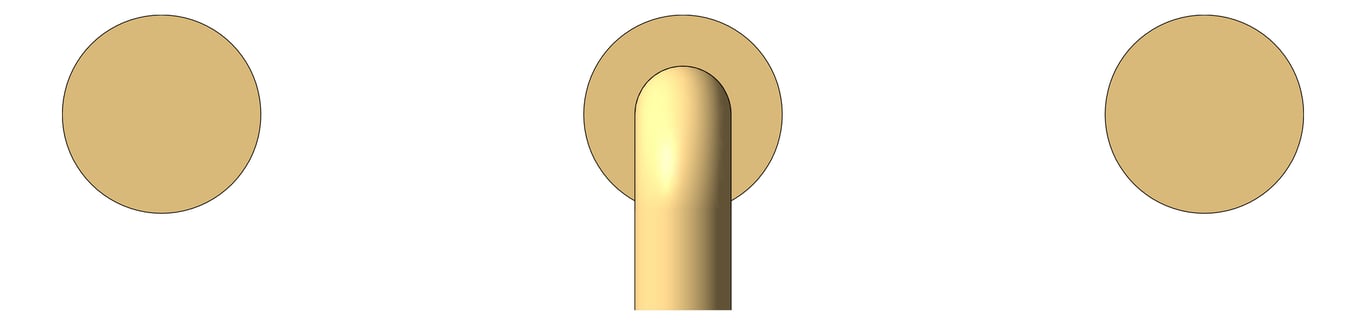 Front Image of TapSet Basin Nero Kara Wall