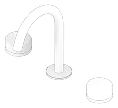 3D Documentation Image of TapSet Basin Nero Serenity ArcSpout