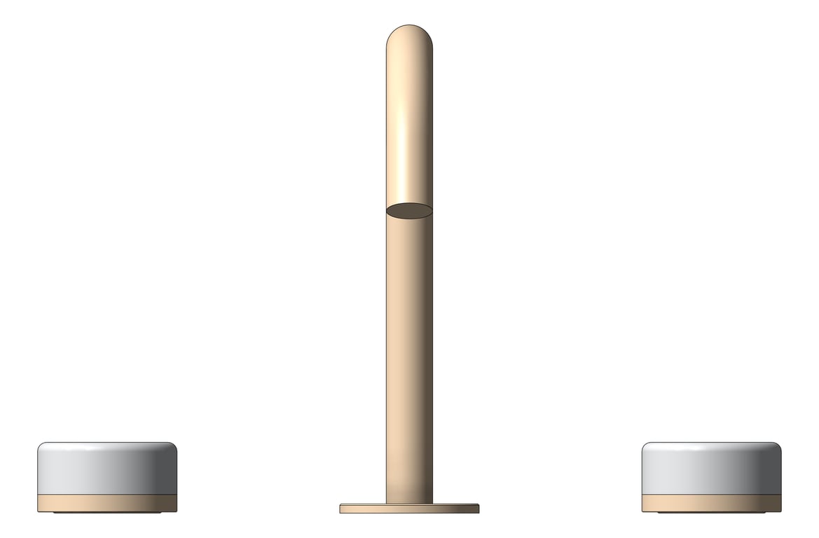 Front Image of TapSet Basin Nero Serenity ArcSpout