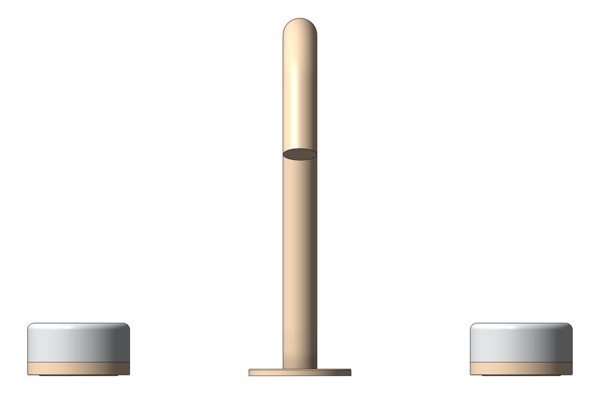 Front Image of TapSet Basin Nero Serenity EdgeSpout