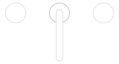 Plan Image of TapSet Basin Nero Serenity EdgeSpout