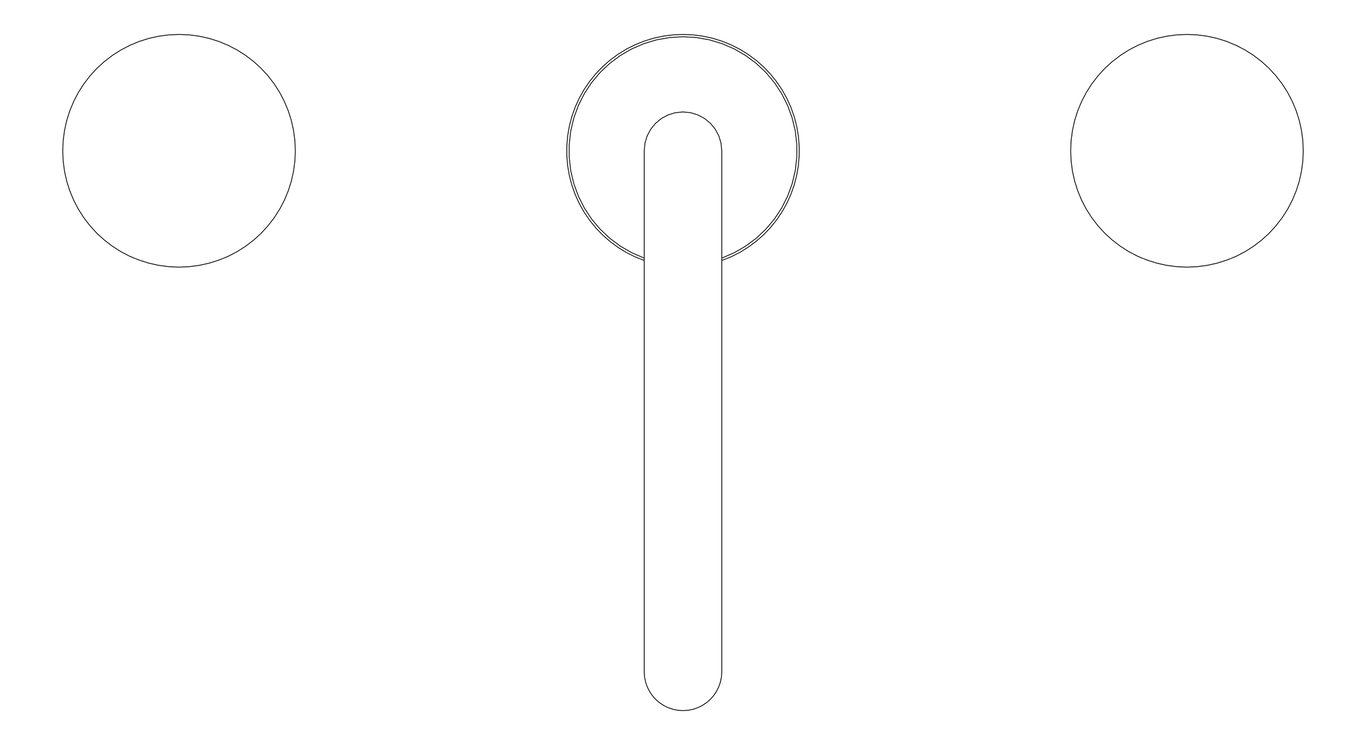 Plan Image of TapSet Basin Nero Serenity EdgeSpout