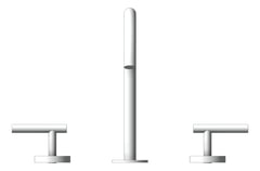 Front Image of TapSet BathKitchen Nero Mecca Arc Spout