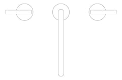 Plan Image of TapSet BathKitchen Nero Mecca Arc Spout