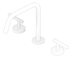3D Documentation Image of TapSet BathKitchen Nero Mecca Edge SpoutII