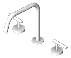 3D Shaded Image of TapSet BathKitchen Nero Mecca Edge SpoutII